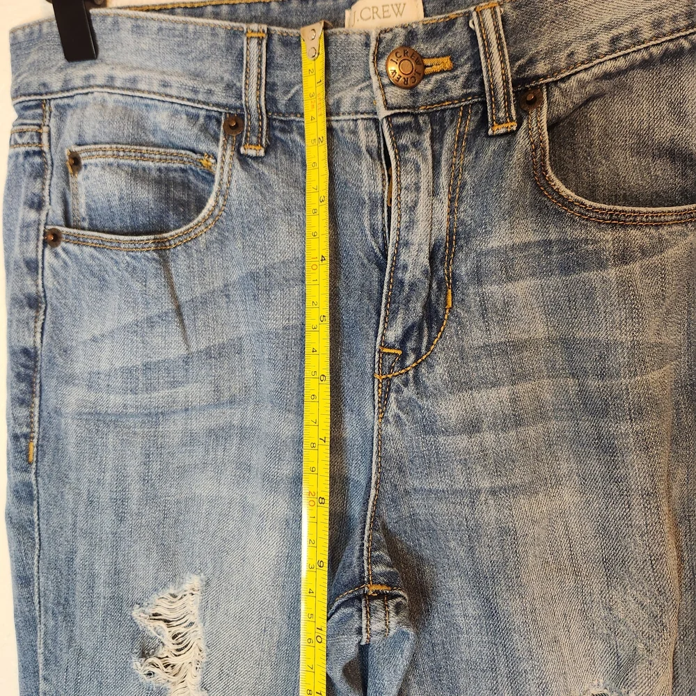 J.Crew distressed girlfriend or ankle straight leg jeans A1013 size 25